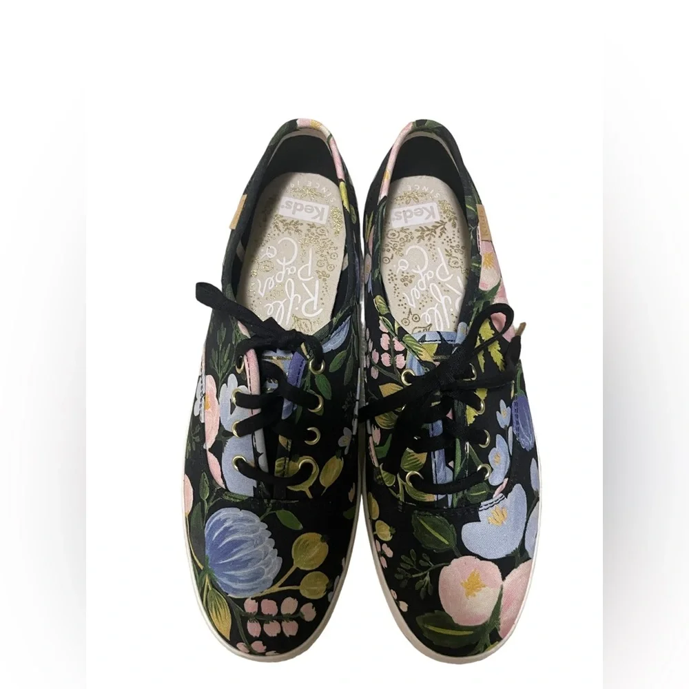 Rifle Paper‎ Co. x Keds - Black Botanical Champion Sneaker